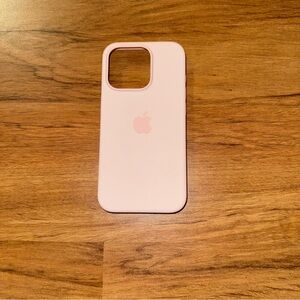 Apple Light Pink Silicone Phone Case